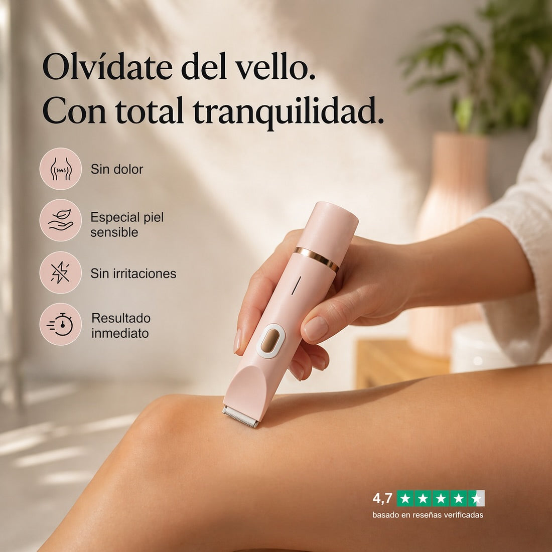 SkinSilk Duo | Maquinilla 2 en 1 - Para el Cuerpo y Zonas Sensibles.