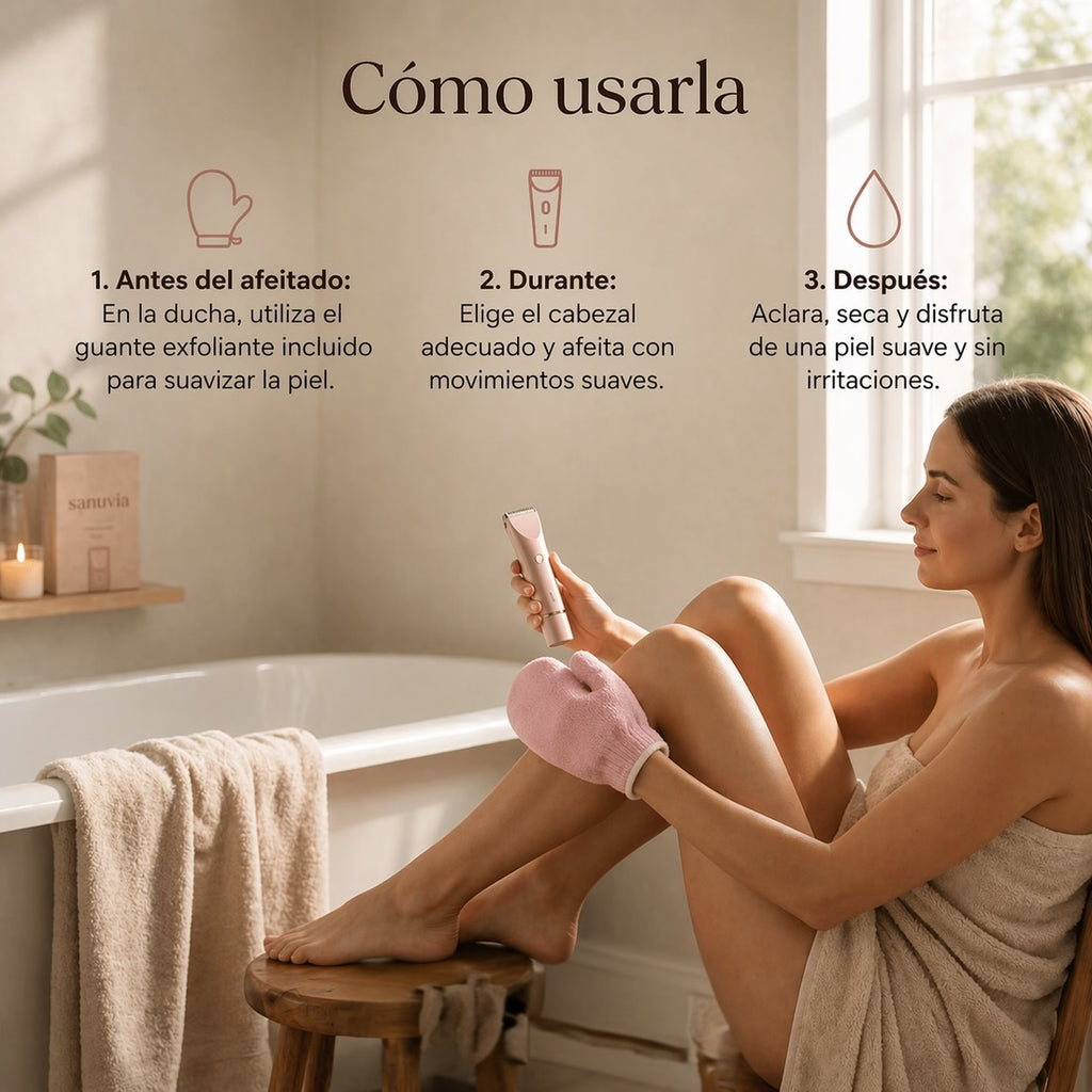 SkinSilk Duo | Maquinilla 2 en 1 - Para el Cuerpo y Zonas Sensibles.