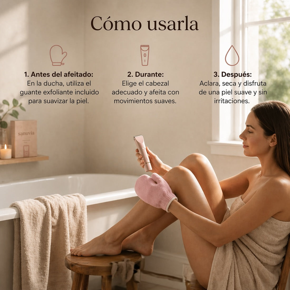 SkinSilk Duo | Maquinilla 2 en 1 - Para el Cuerpo y Zonas Sensibles.